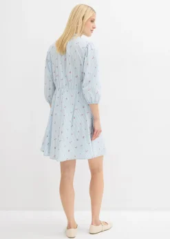 Vestido corto de algodón puro