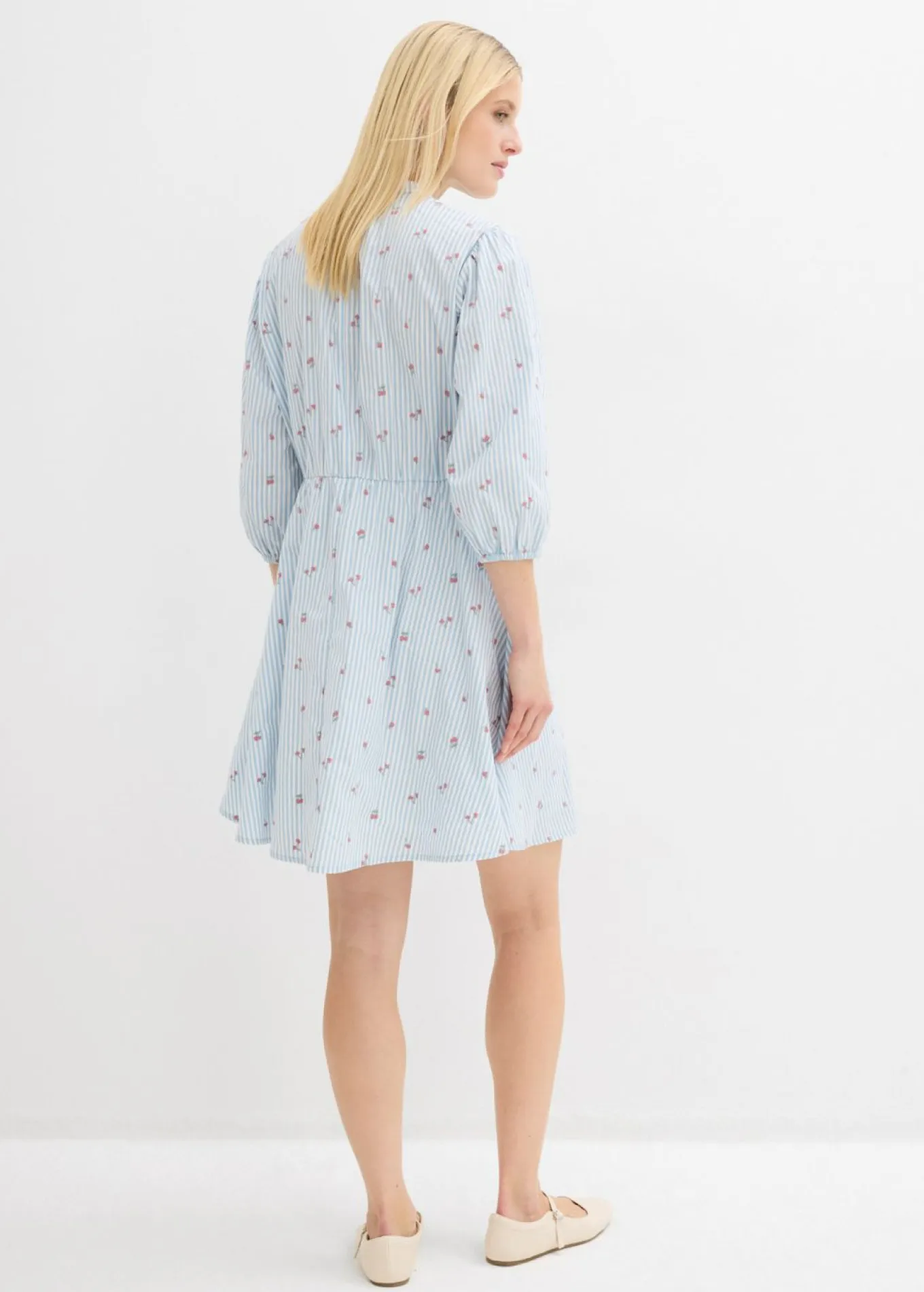 Vestido corto de algodón puro