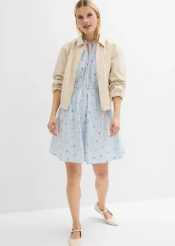 Vestido corto de algodón puro