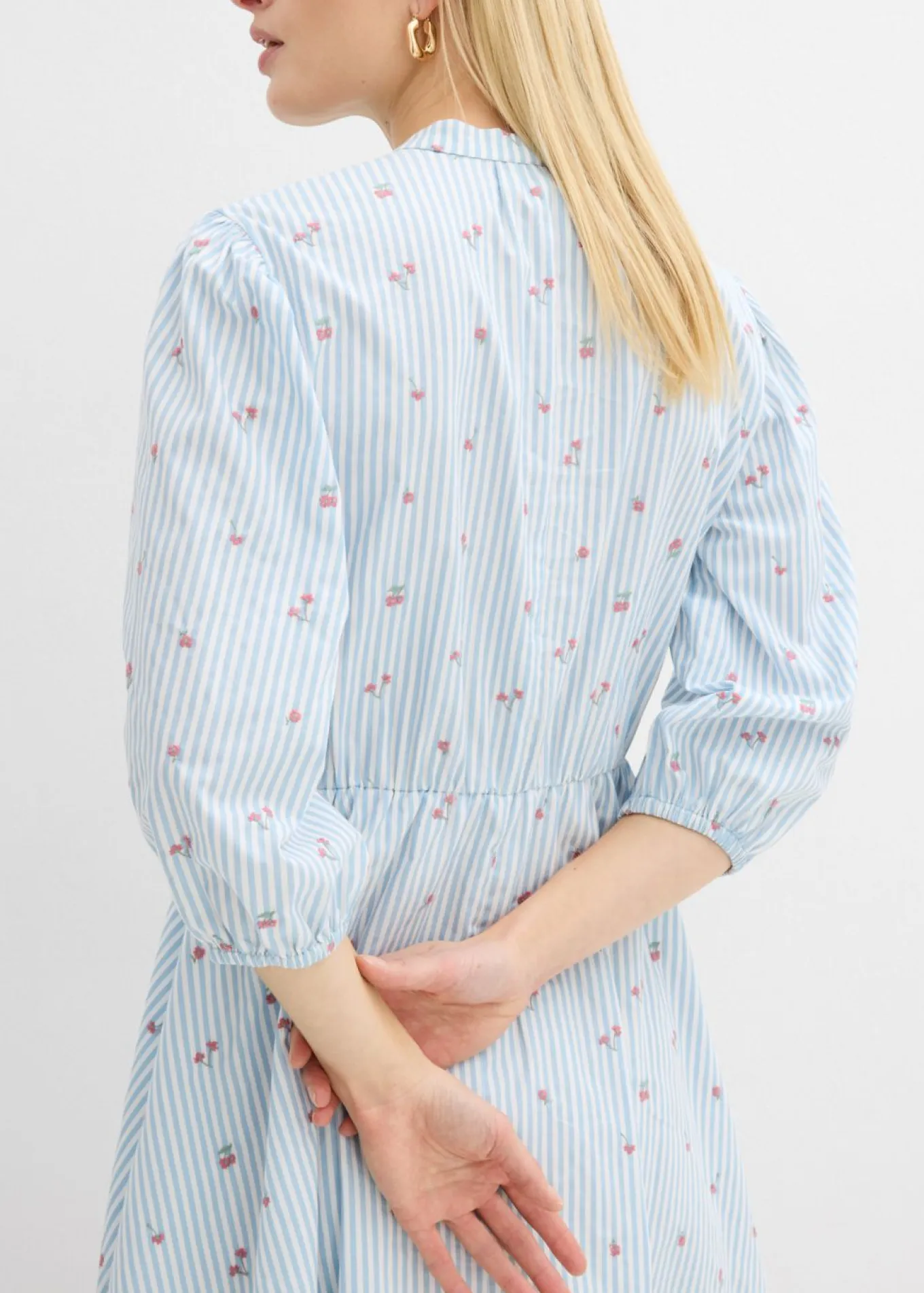 Vestido corto de algodón puro