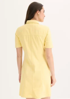 Vestido corto de algodón puro