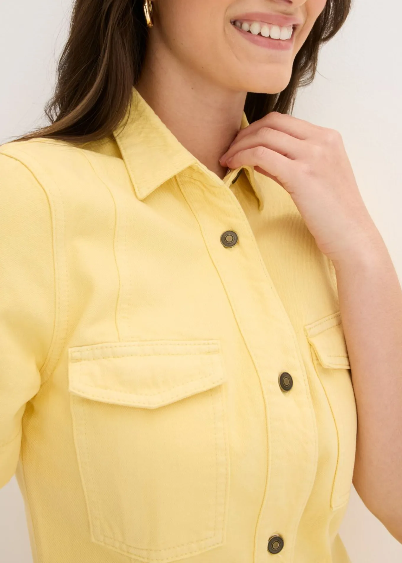 Vestido corto de algodón puro