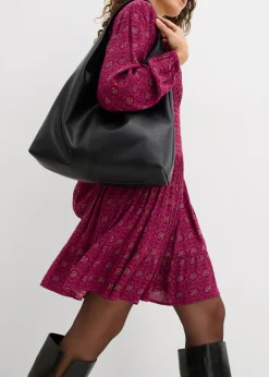 Vestido corto de viscosa fluida