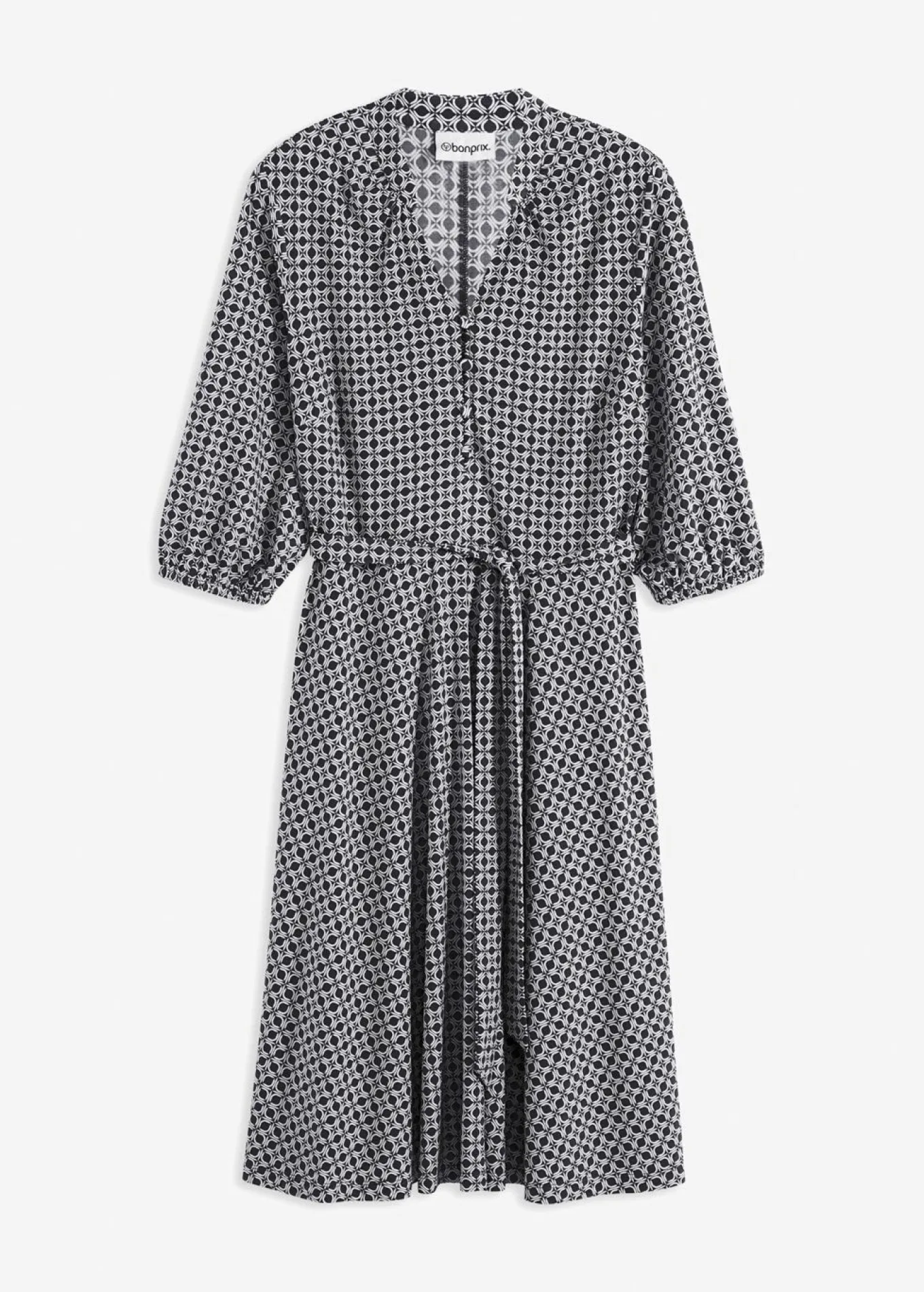 Vestido de blusa en jersey con cordón (2 piezas)
