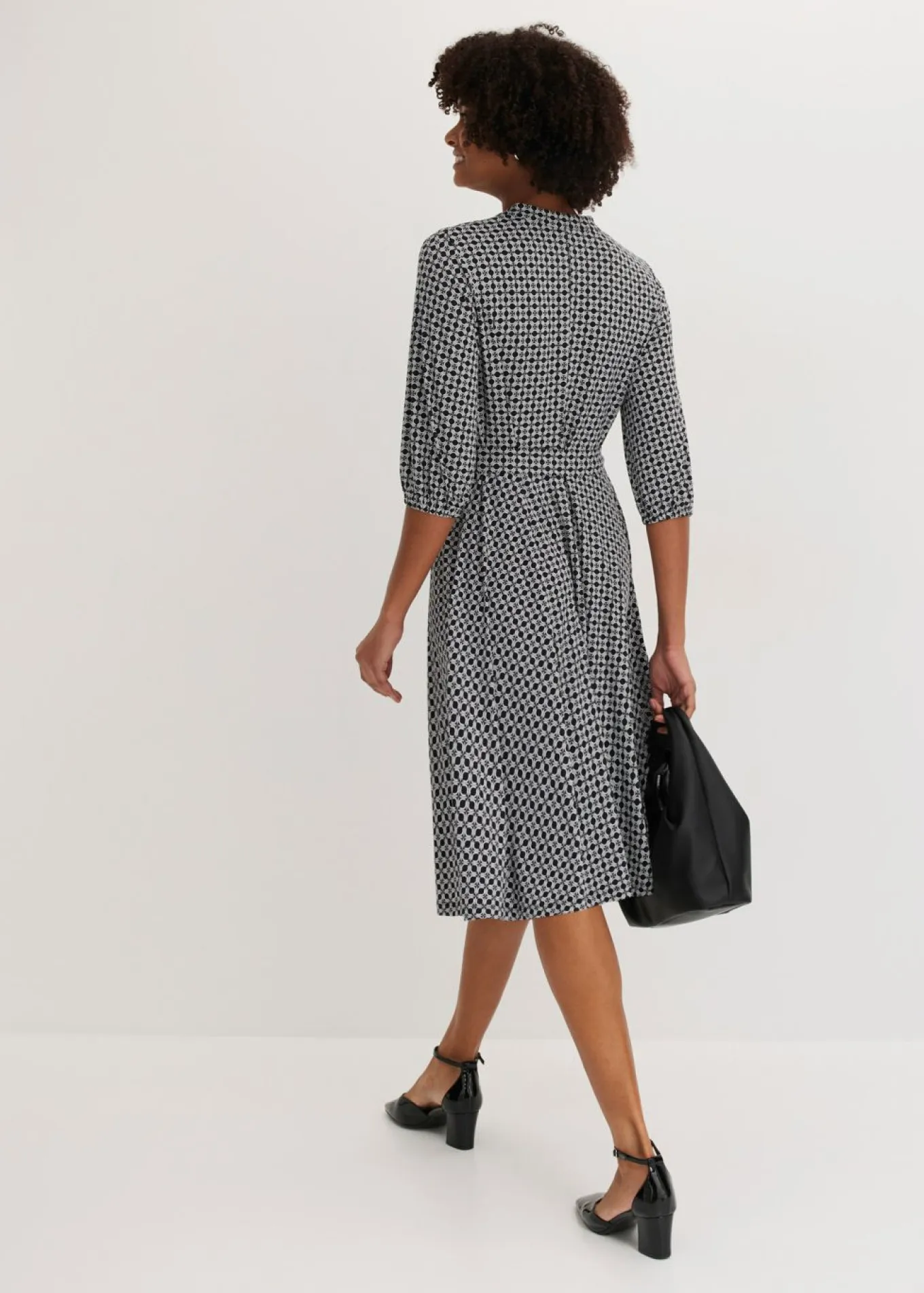 Vestido de blusa en jersey con cordón (2 piezas)