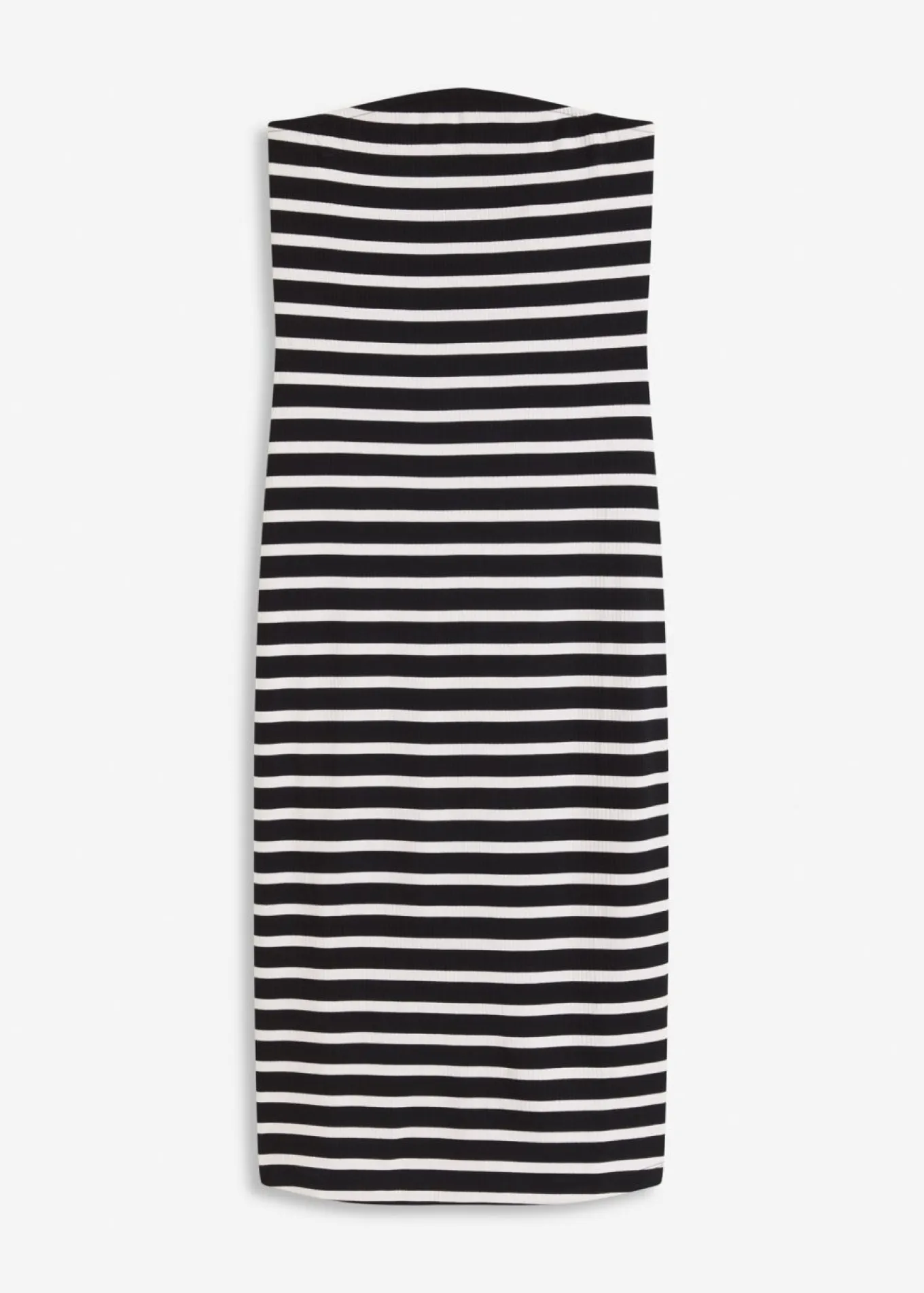 Vestido de canalé tipo bandeau