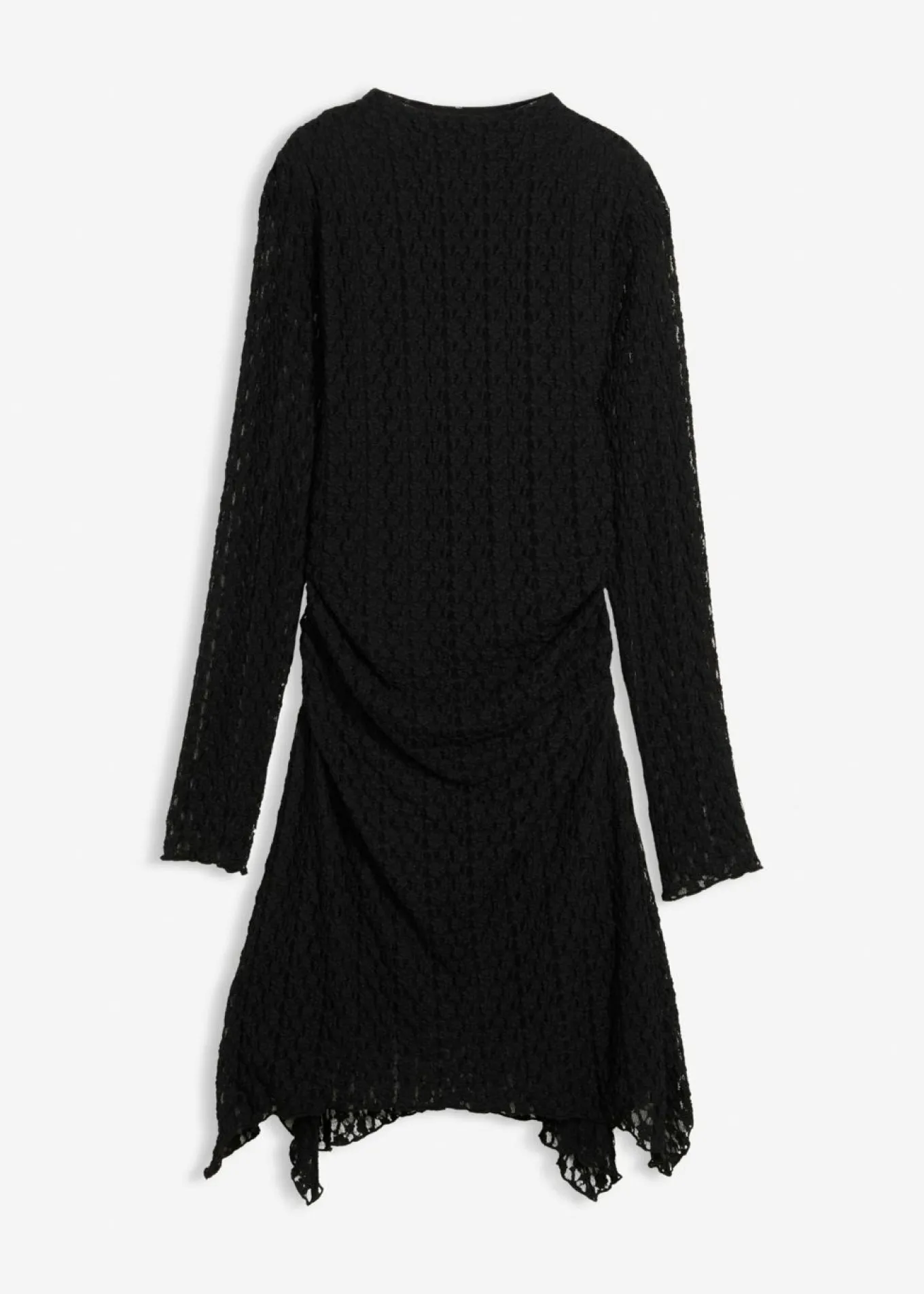 Vestido de encaje con dobladillo irregular
