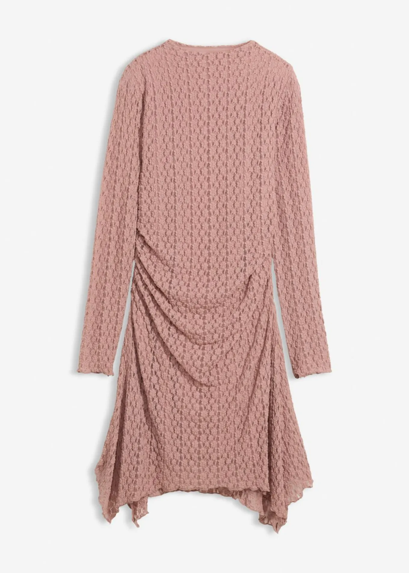 Vestido de encaje con dobladillo irregular