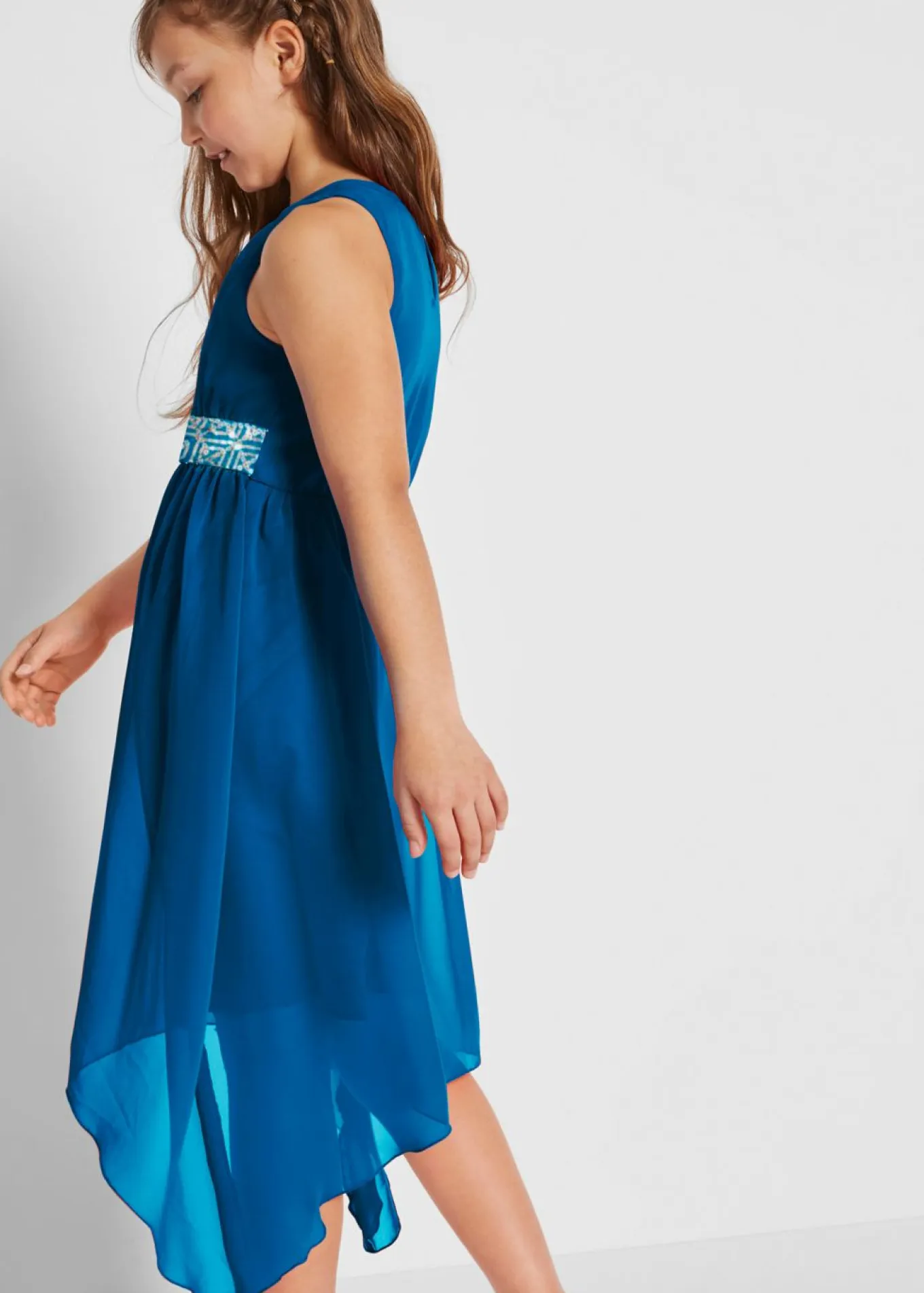 Vestido de gasa con lentejuelas