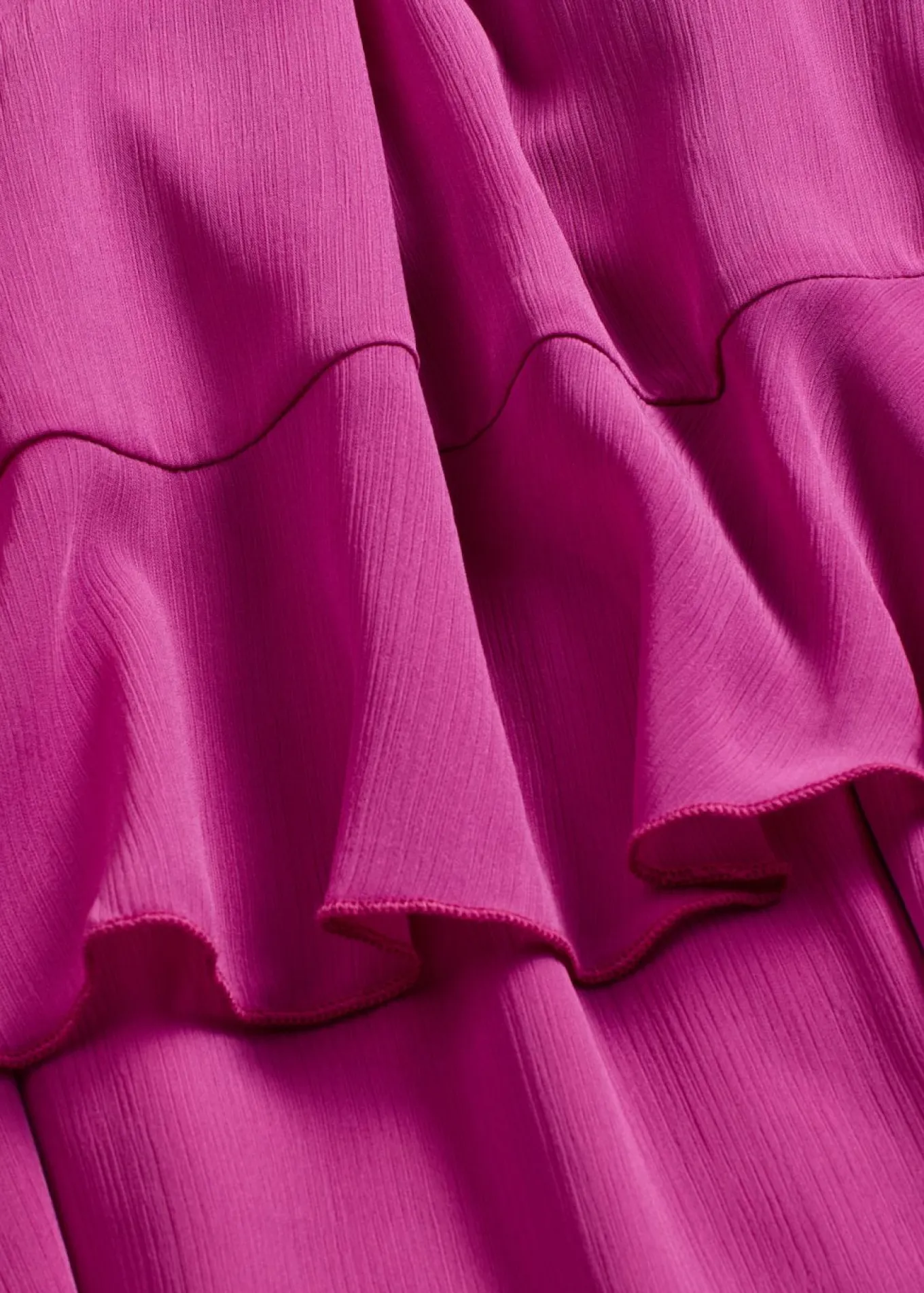 Vestido de gasa con volantes