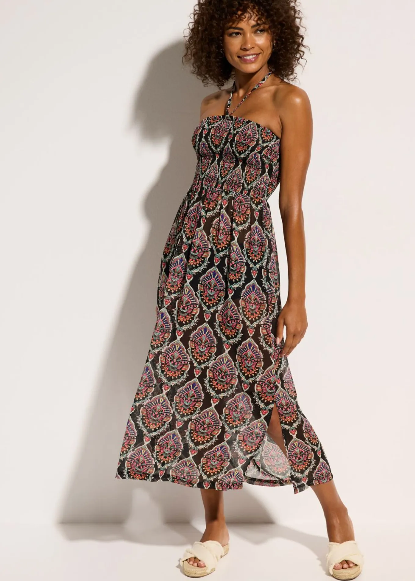 Vestido de gasa para la playa