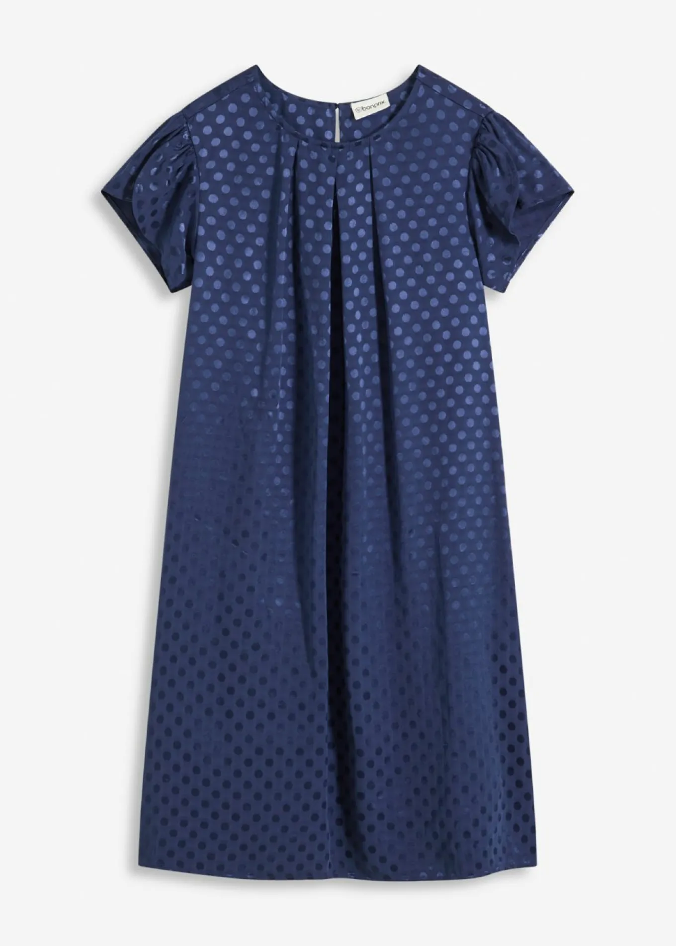 Vestido de jacquard con pinzas