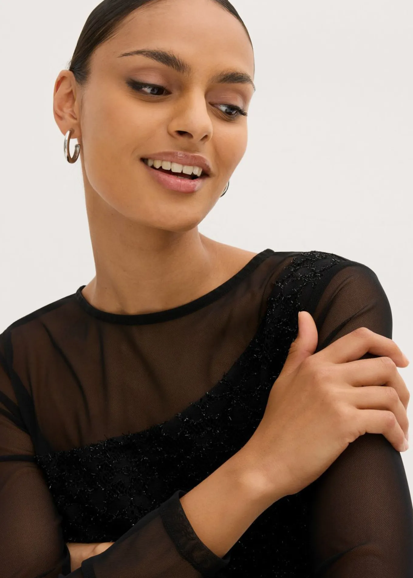 Vestido de noche con encaje