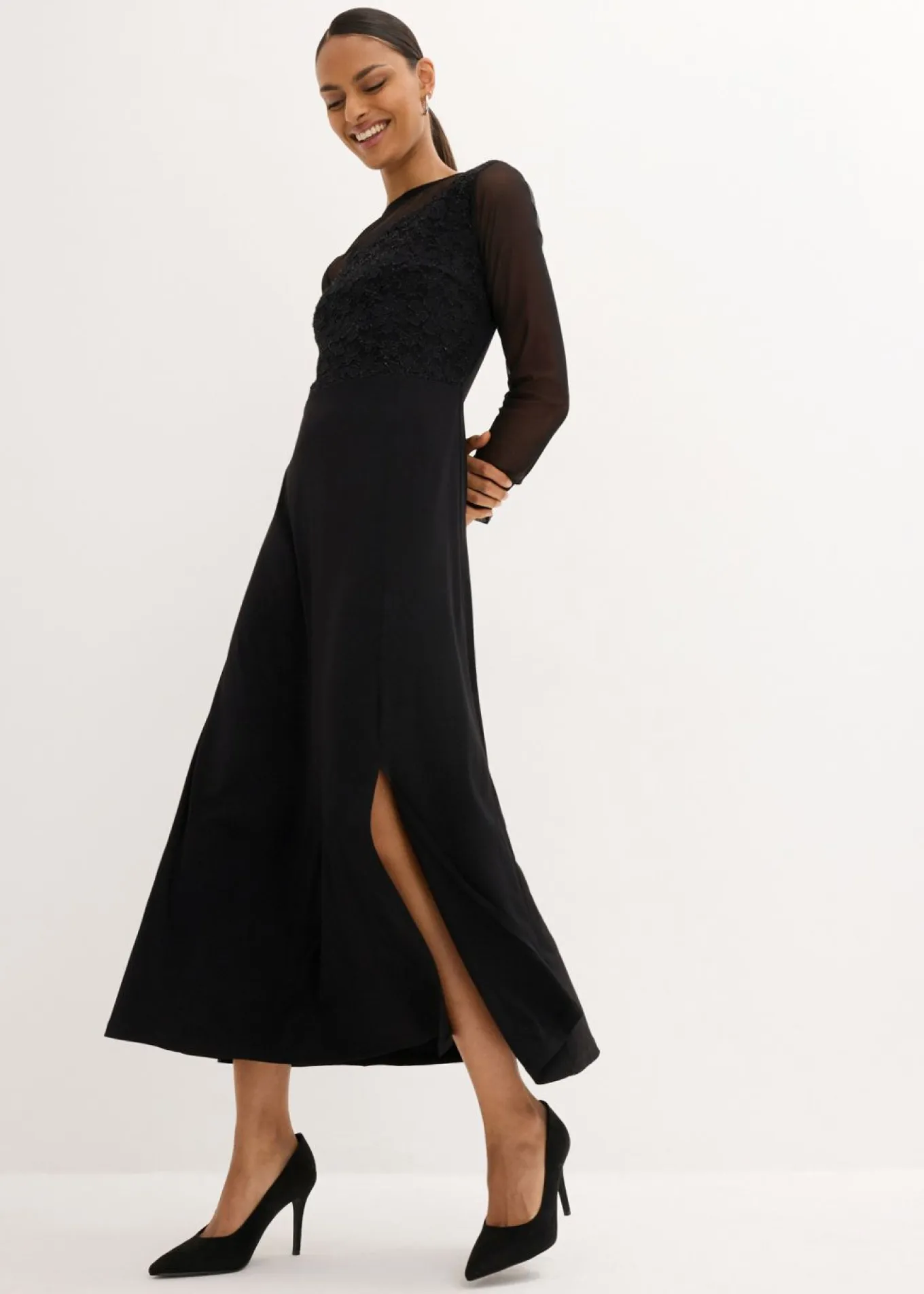 Vestido de noche con encaje