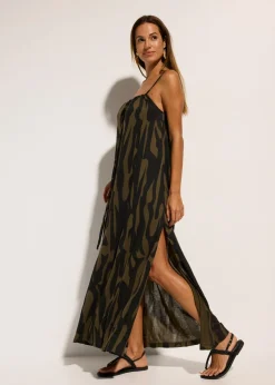 Vestido de playa de viscosa