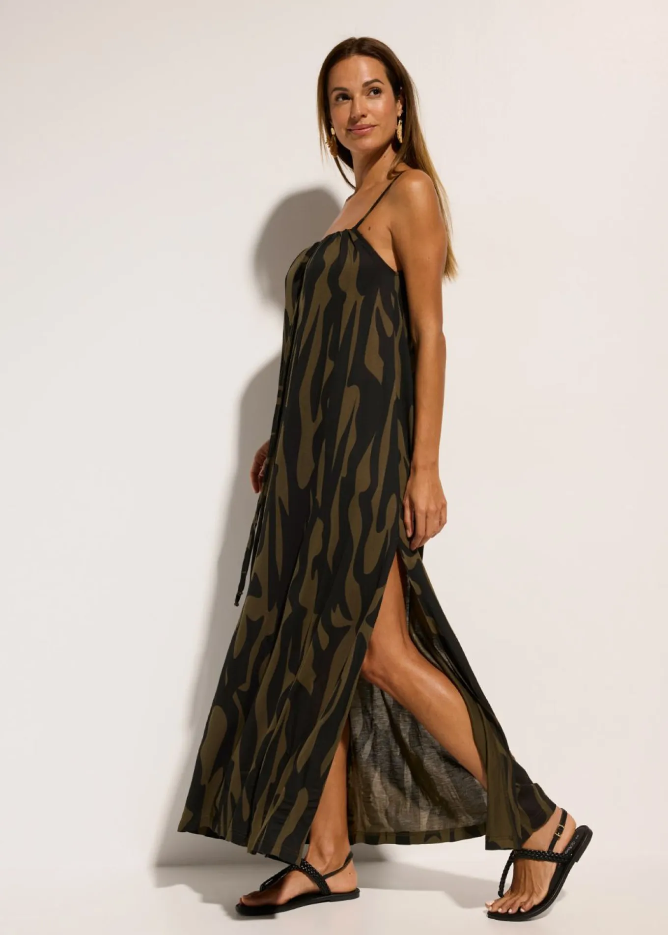 Vestido de playa de viscosa
