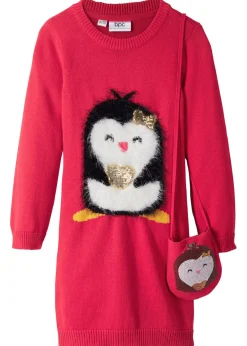 Vestido de punto con bolsillo (2 piezas)