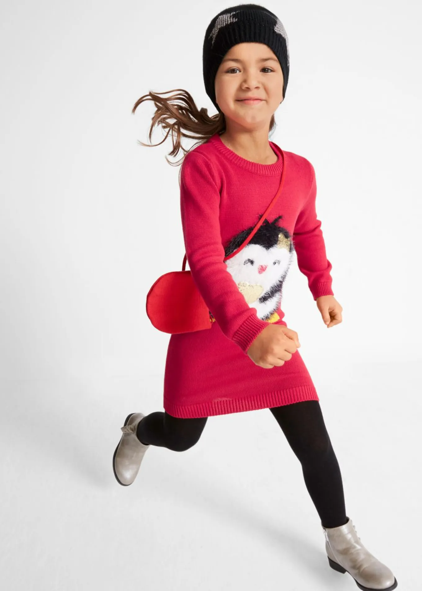 Vestido de punto con bolsillo (2 piezas)