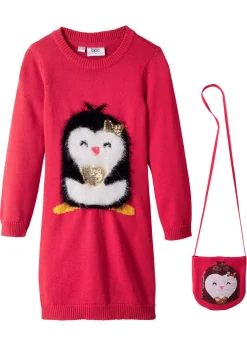 Vestido de punto con bolsillo (2 piezas)