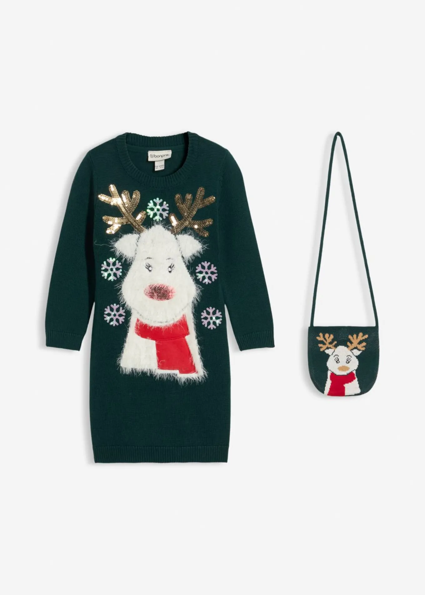 Vestido de punto con bolsillo (2 piezas)