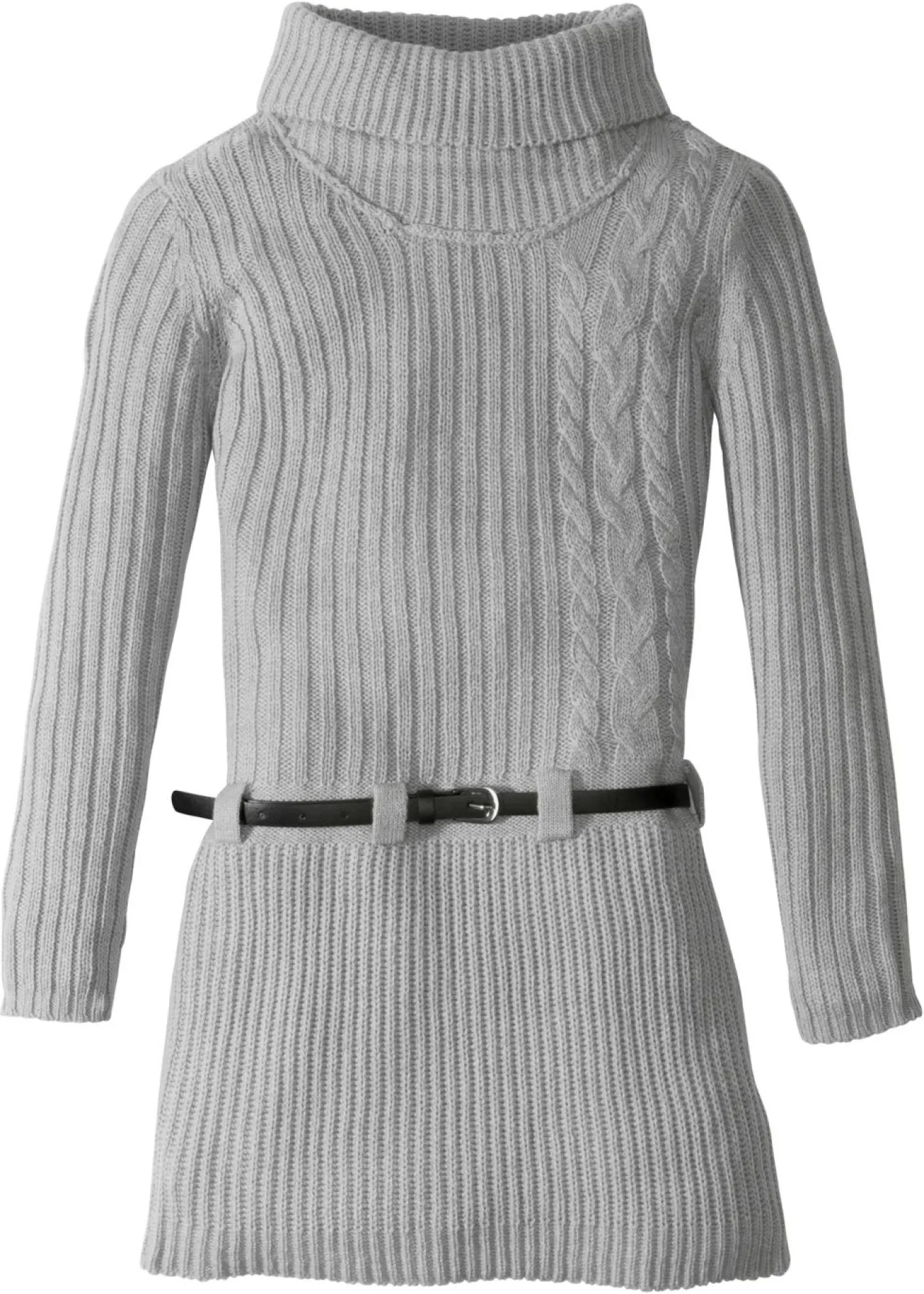 Vestido de punto con cinturón (2 piezas)