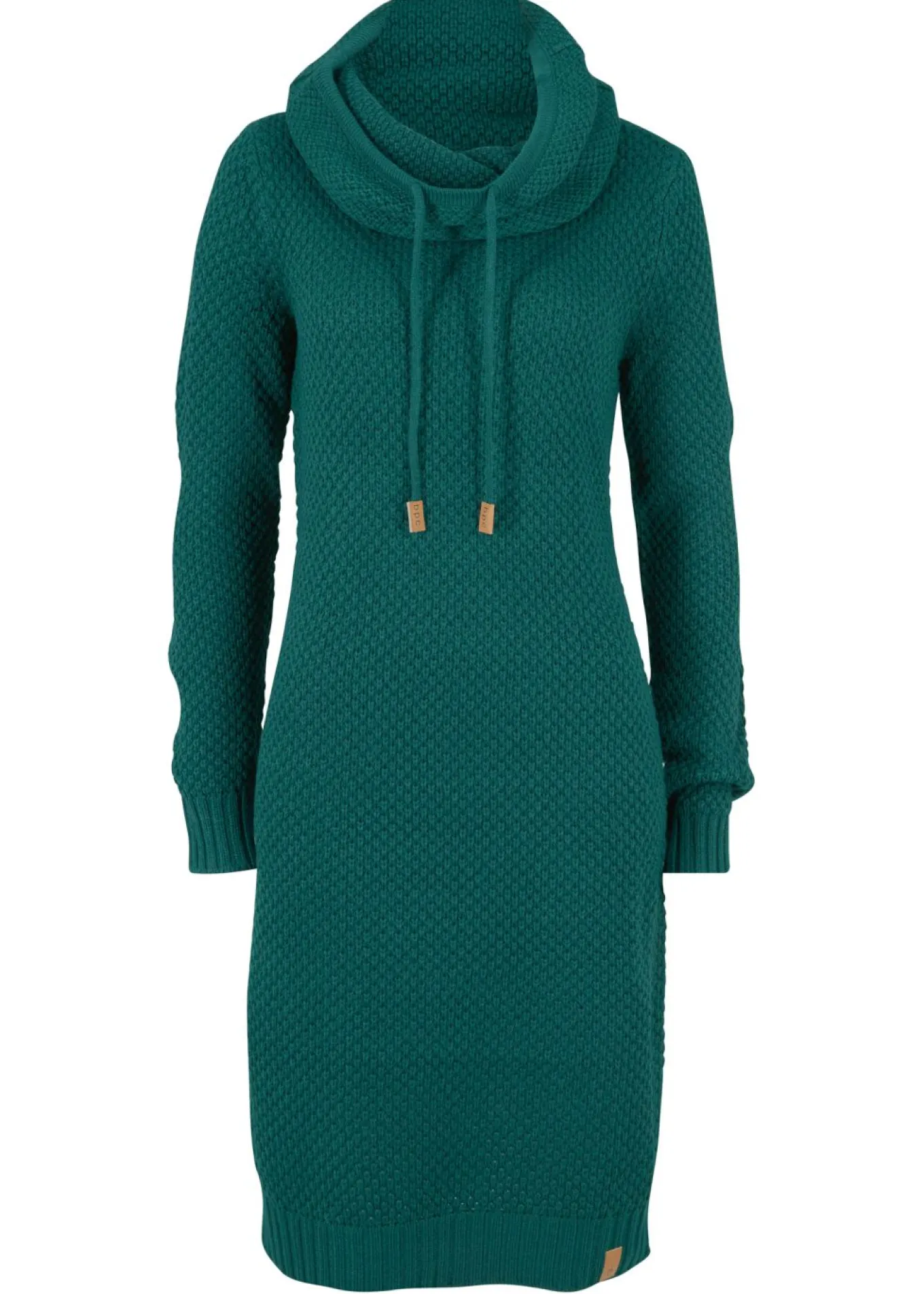 Vestido de punto con cuello tipo chal