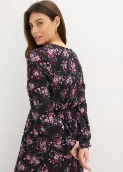 Vestido de punto con mangas abullonadas
