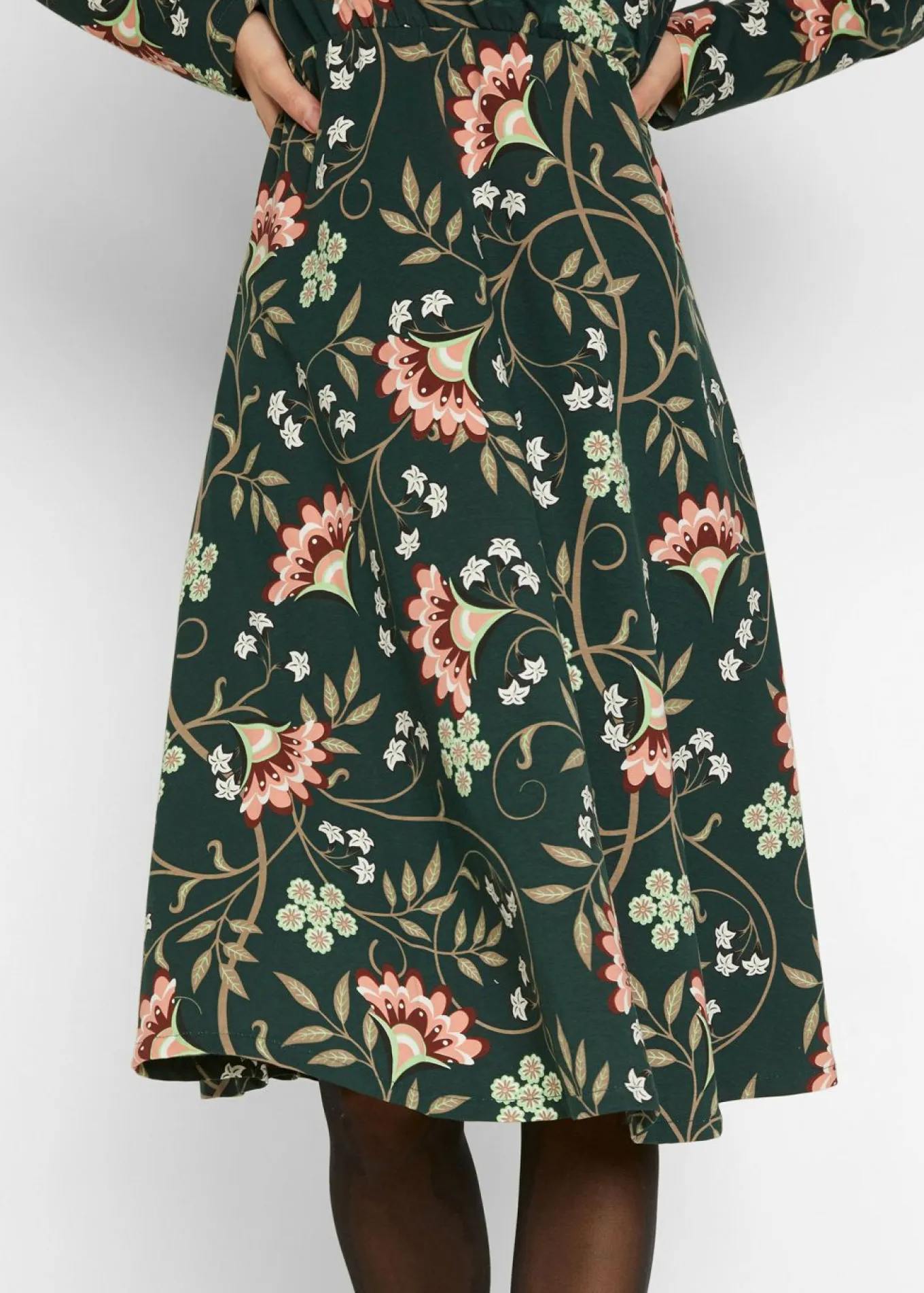 Vestido de punto de algodón con diseño cruzado
