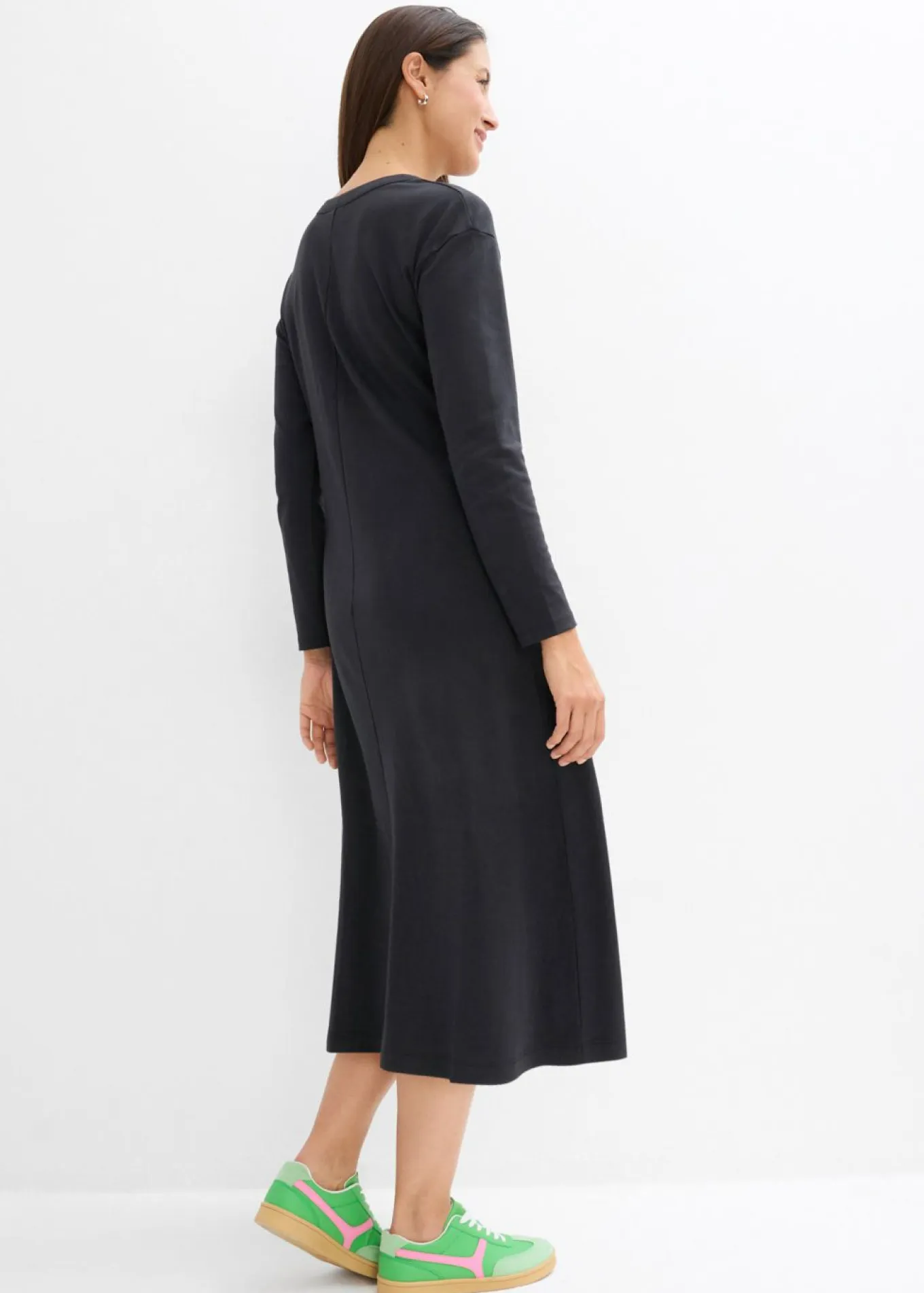 Vestido de punto de algodón orgánico puro pesado