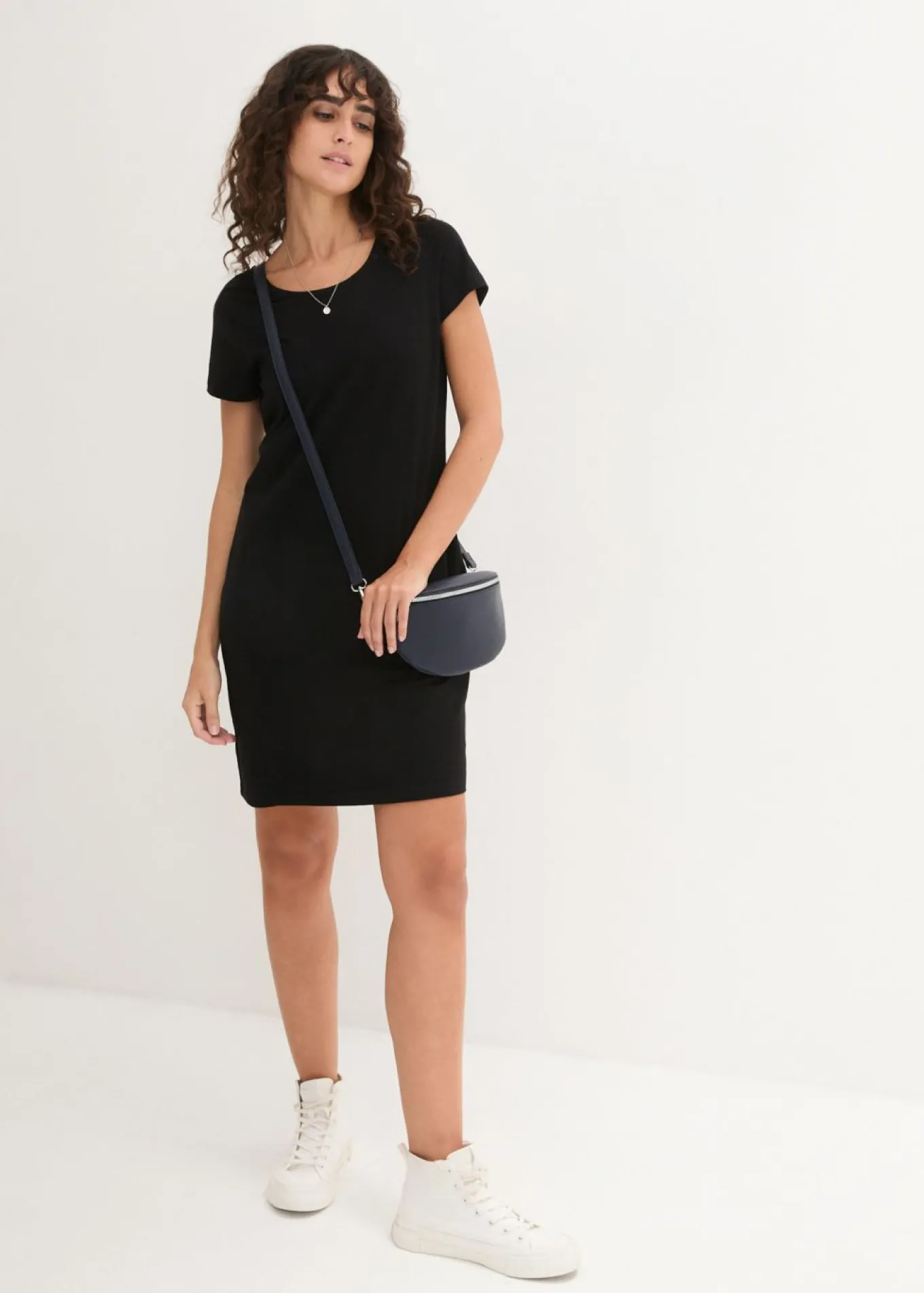 Vestido de punto de algodón orgánico elástico