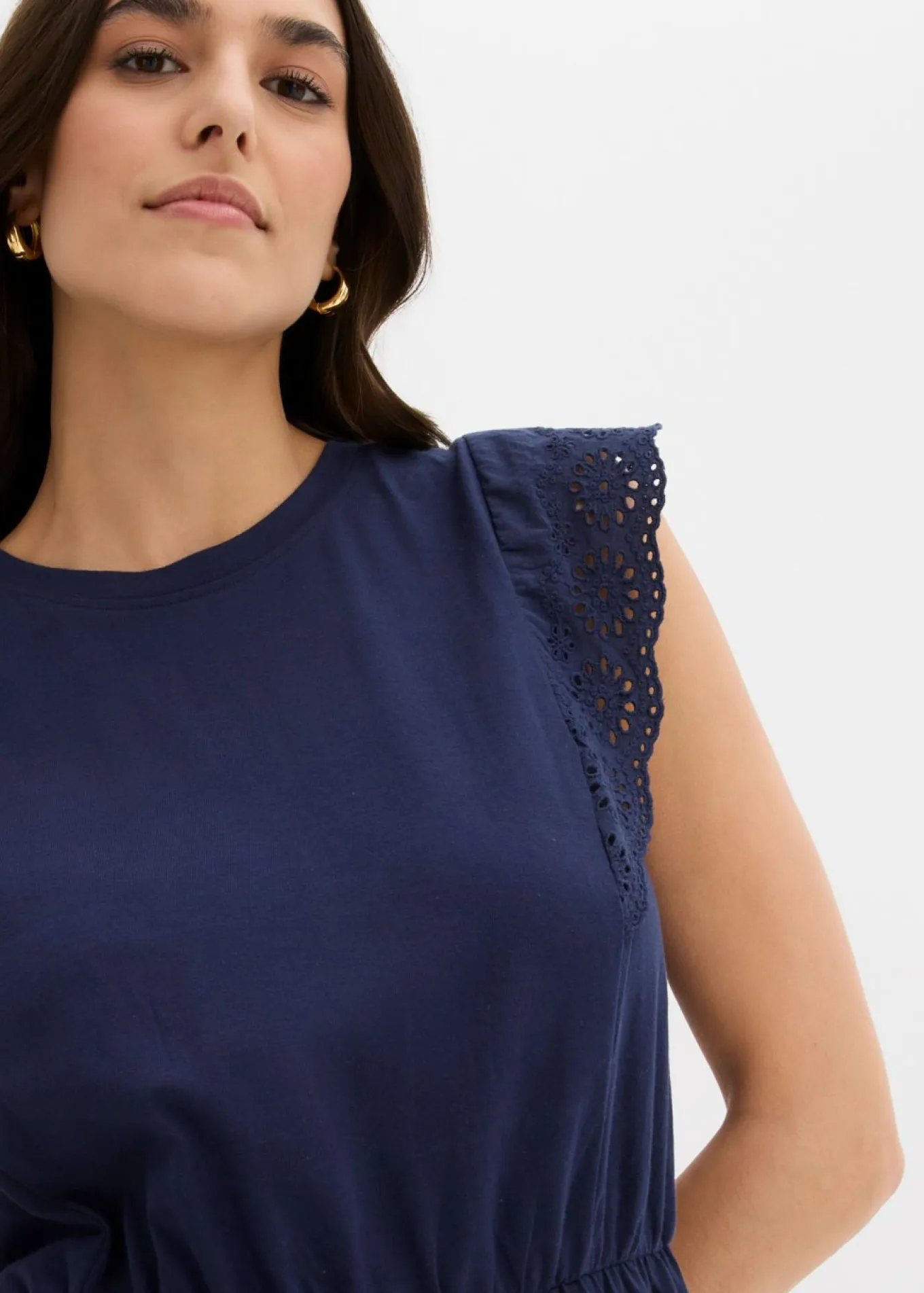 Vestido de punto de algodón puro