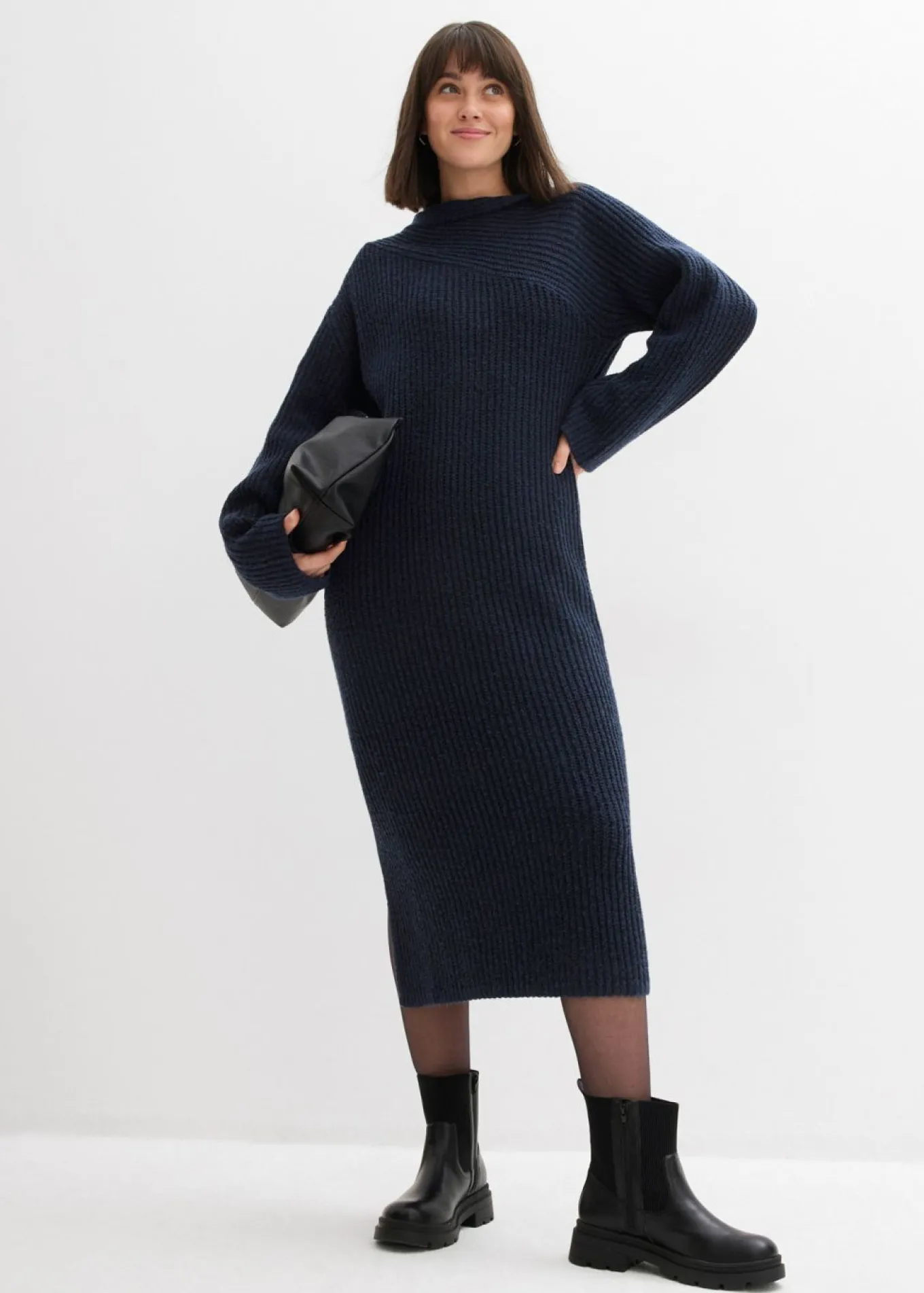 Vestido de punto de canalé