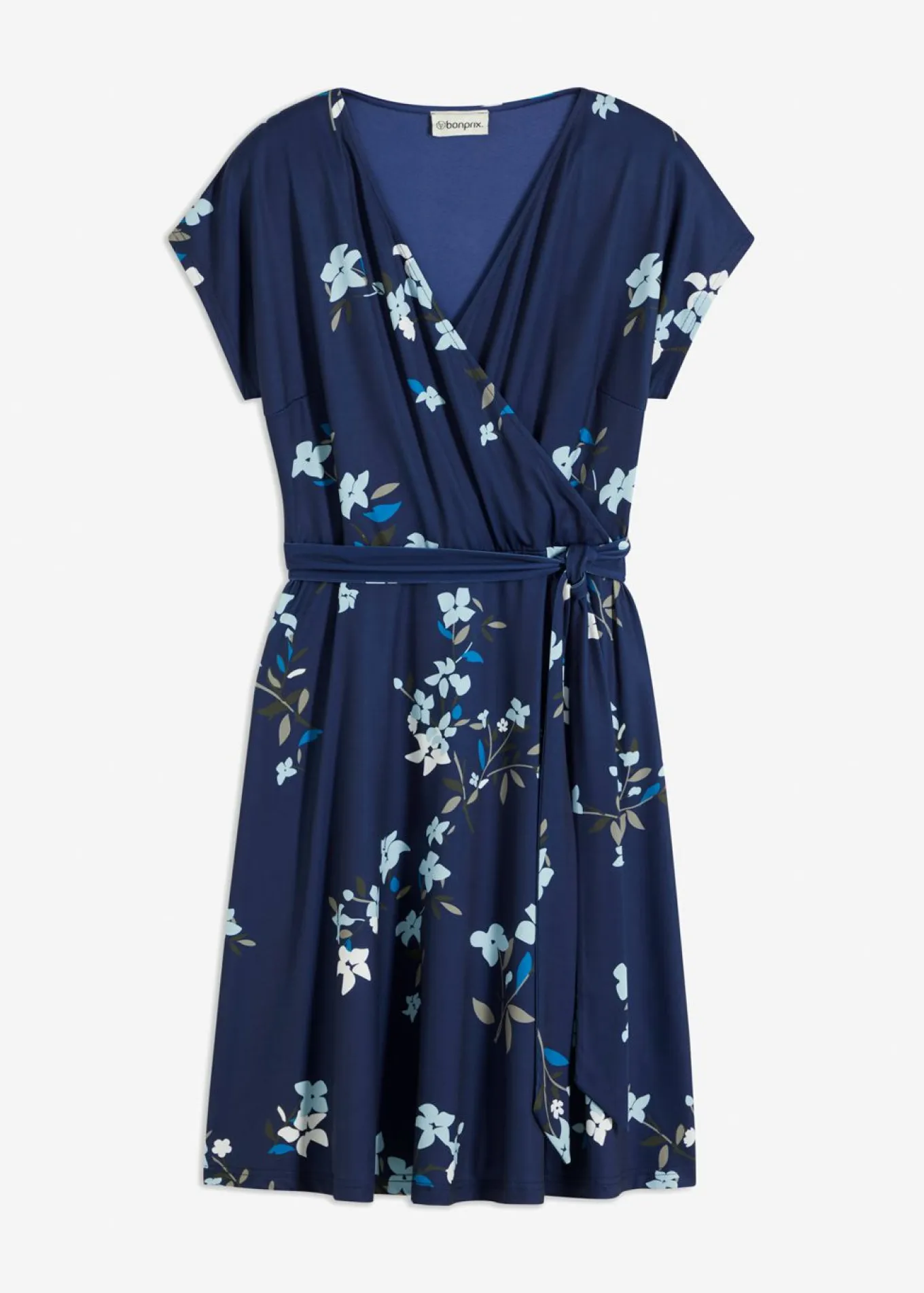 Vestido de punto de diseño cruzado