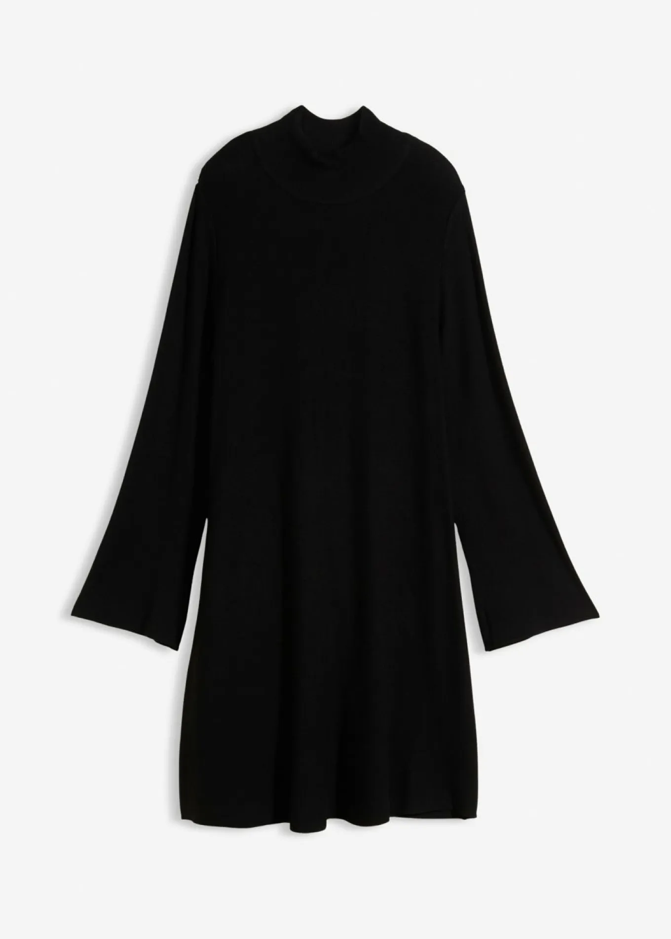 Vestido de punto de mezcla de viscosa con línea en A