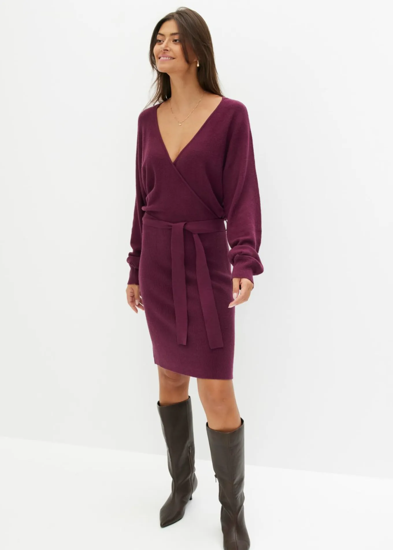 Vestido de punto de mezcla de viscosa