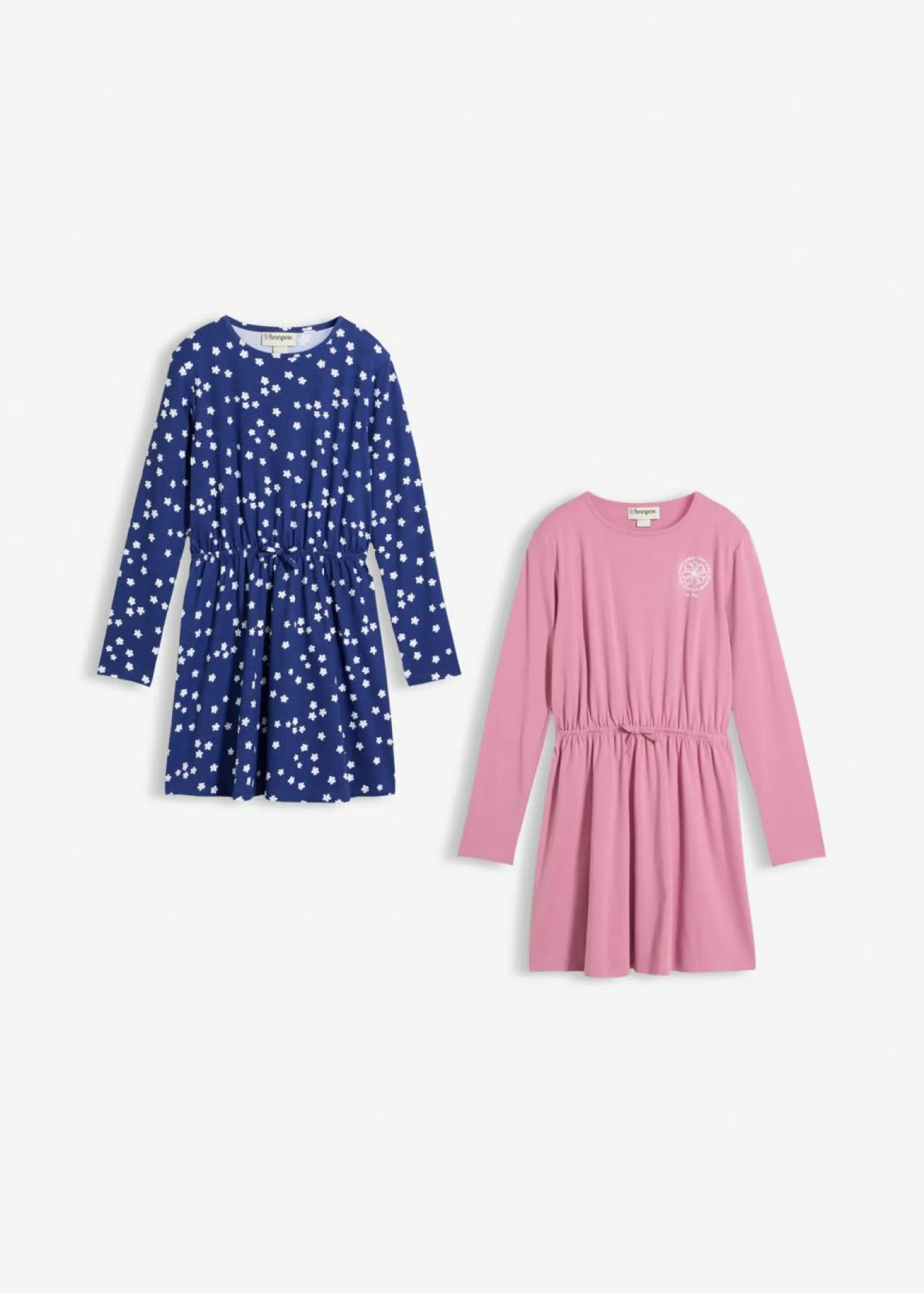 Vestido de punto de mezcla de algodón orgánico elástico (2 unidades)