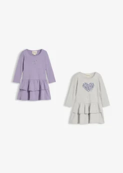 Vestido de punto de puro algodón orgánico (2 unidades)