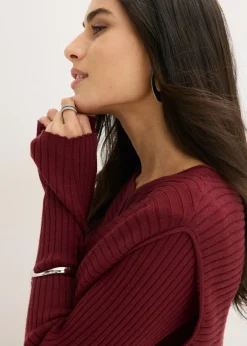 Vestido de punto y chaleco (2 piezas)