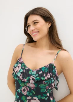Vestido de tirantes de malla suave