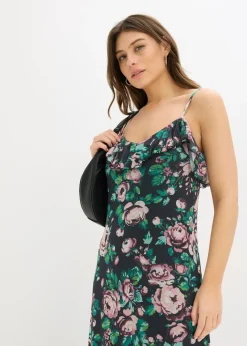 Vestido de tirantes de malla suave