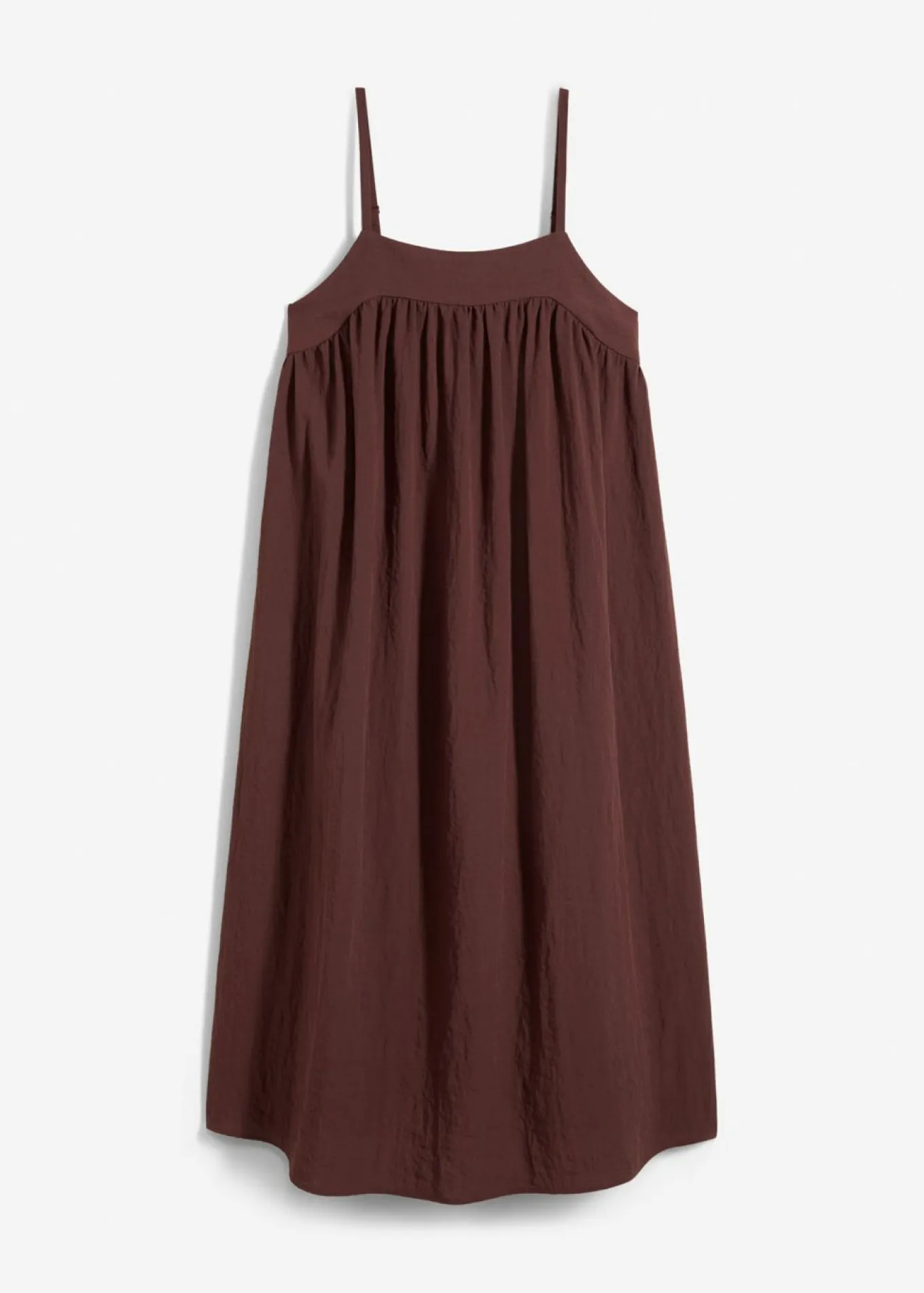 Vestido de tirantes de mezcla suave de viscosa