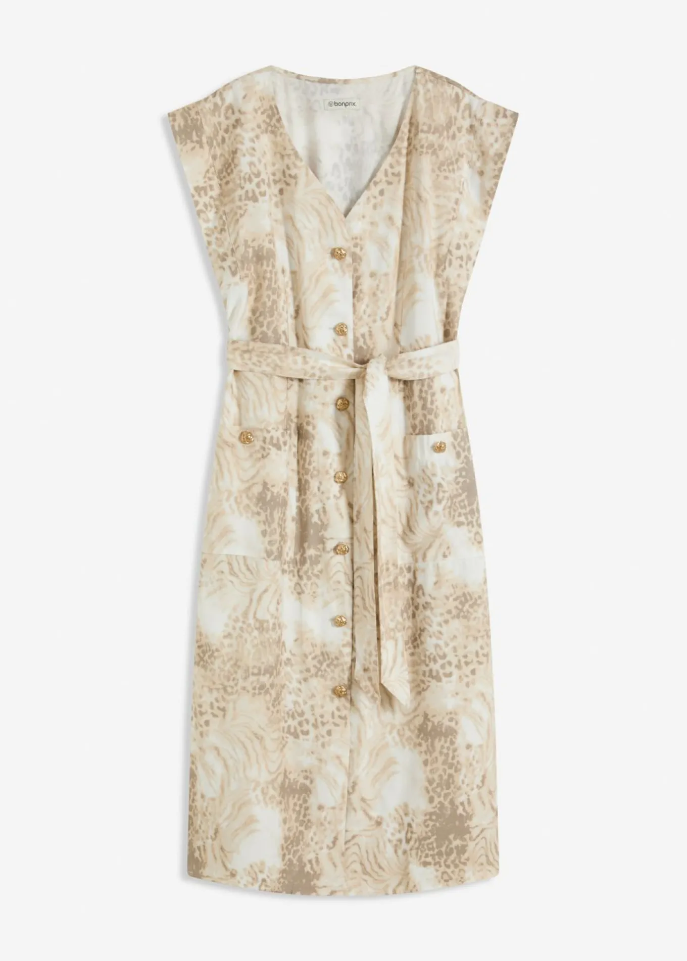 Vestido de viscosa con cordón (2 piezas)