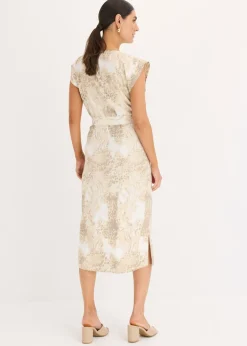 Vestido de viscosa con cordón (2 piezas)