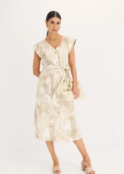 Vestido de viscosa con cordón (2 piezas)