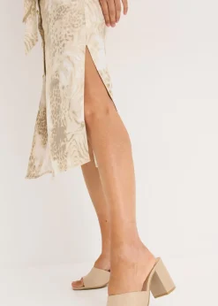 Vestido de viscosa con cordón (2 piezas)