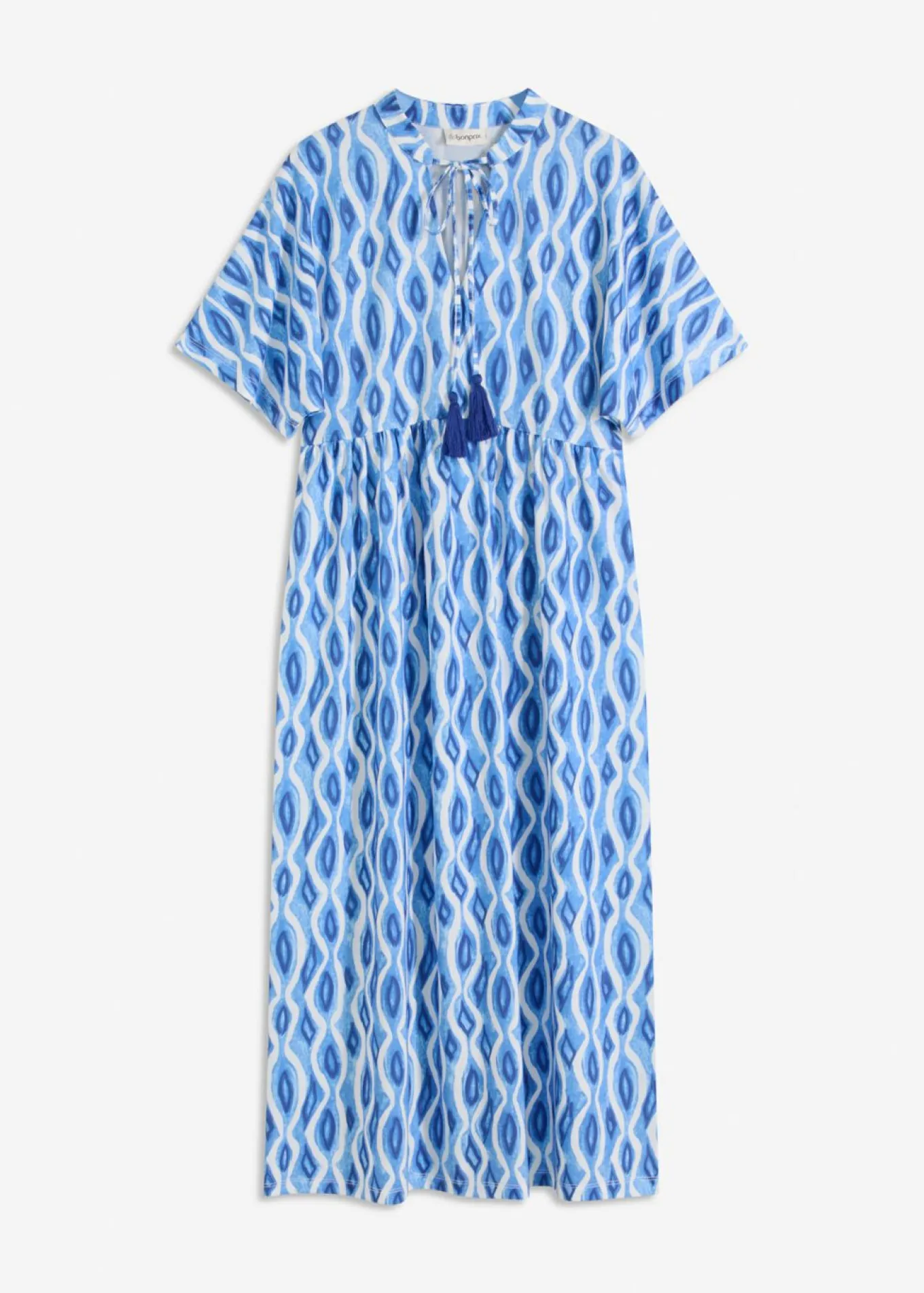 Vestido estampado con corte de túnica