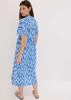 Vestido estampado con corte de túnica