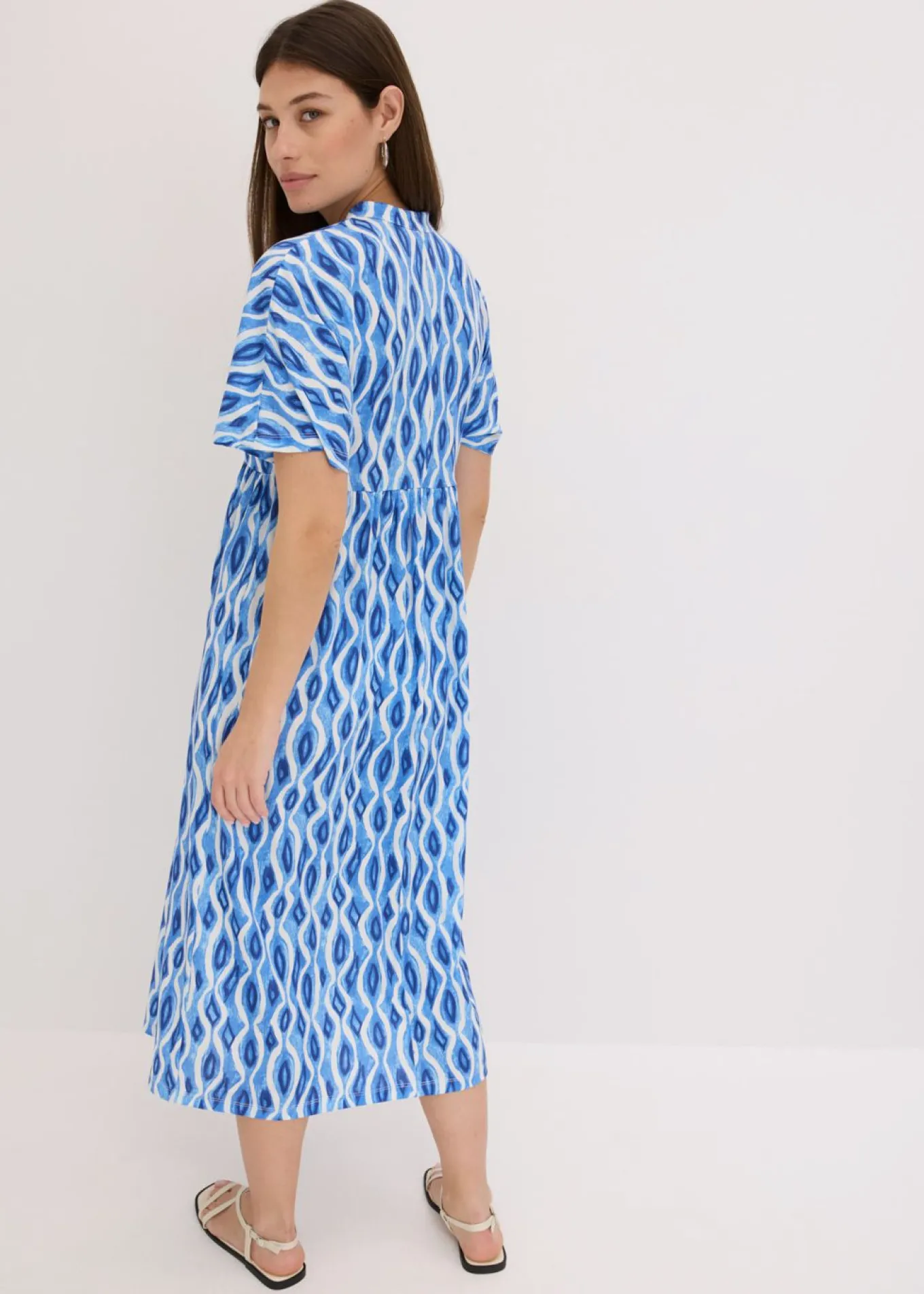 Vestido estampado con corte de túnica