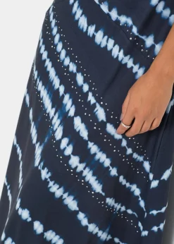 Vestido largo con efecto batik