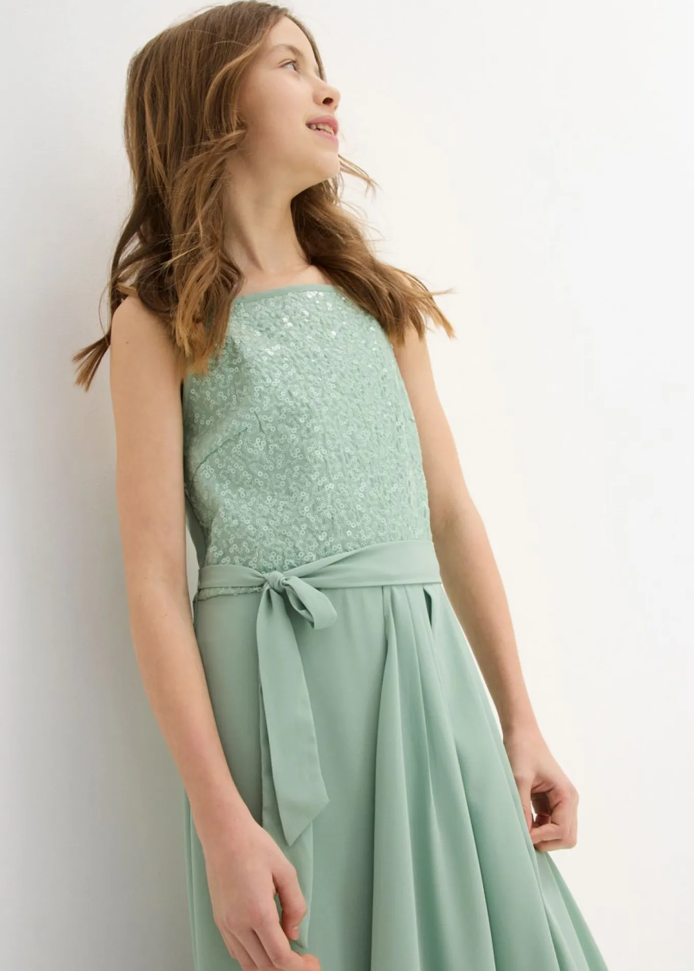 Vestido largo con lentejuelas